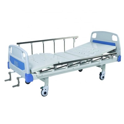 Cheap 2 crank manual medical hospital patient bed 2 position hospital bed price