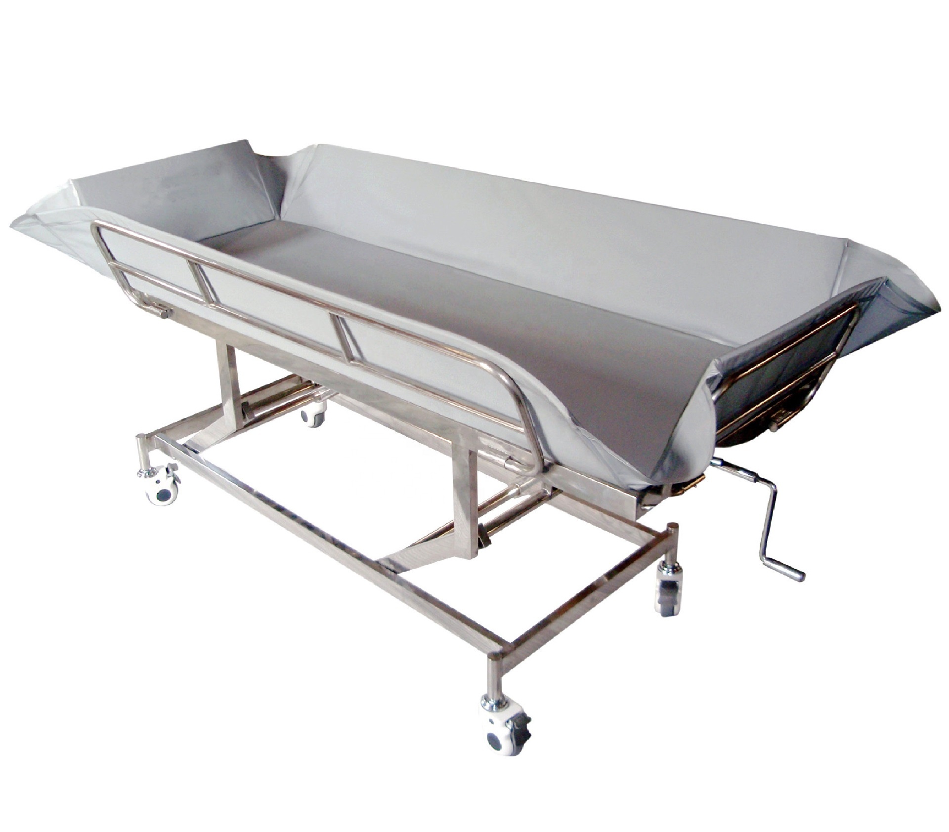 Manual hospital shower stretcher for disabled